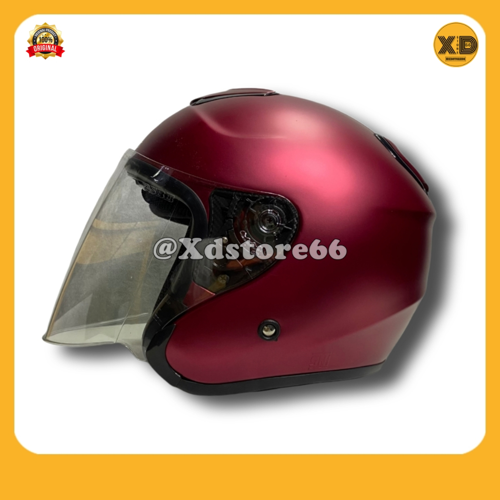 Helm Sepeda Motor Half Face Priest Kyoto Solid Whitte Black Pink Gorilla Glossy & Doff Paket Ganteng