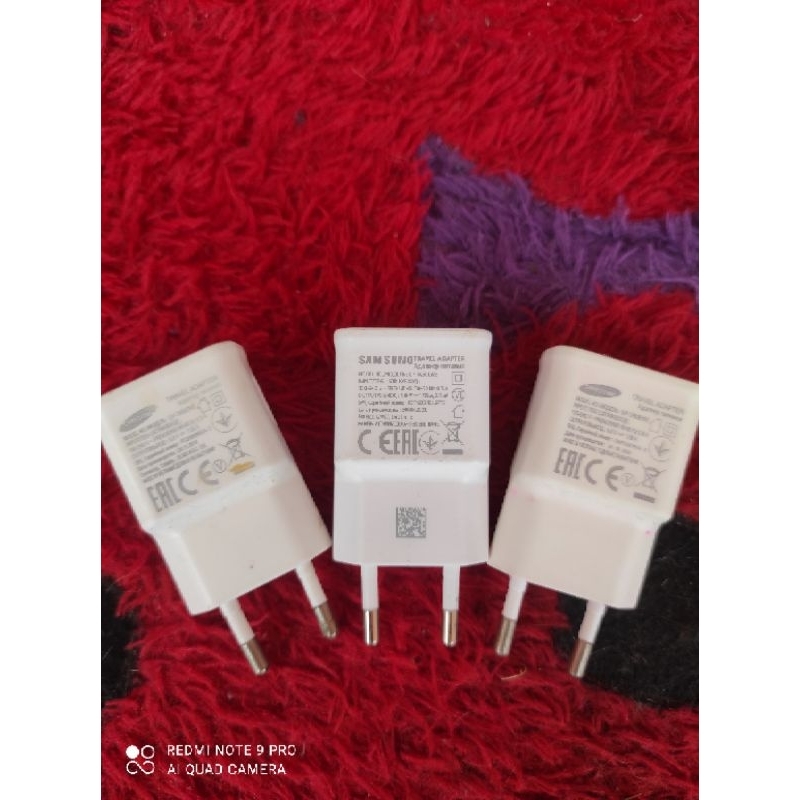Batok adafter charger samsung 1,5A cabutan j7 A10s A6 J5 prime (bekas)