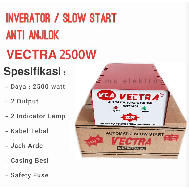 Inverator Slow Start Vectra 2500w anti anjlok jeglek