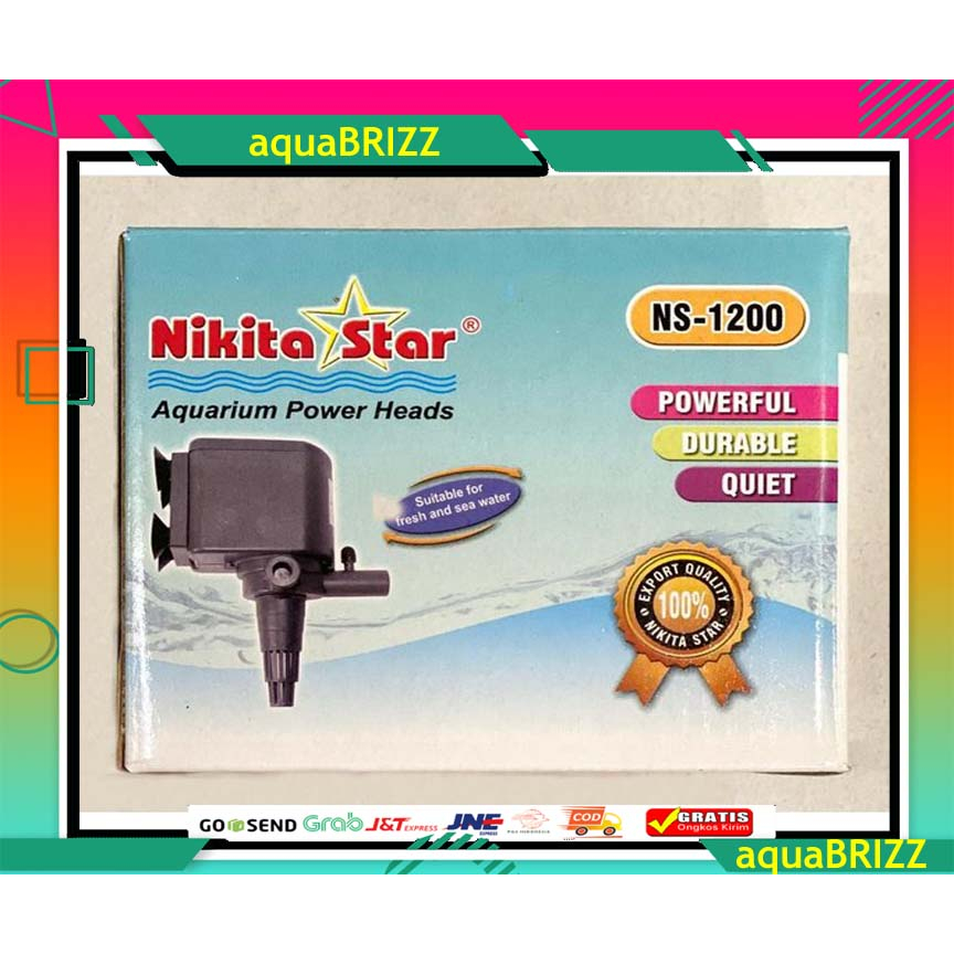 Nikita Star Ns 1200 Ns1200 Ns-1200 Mesin Pompa Akuarium Aquarium aquascape Nikita star murah IKAN HIAS