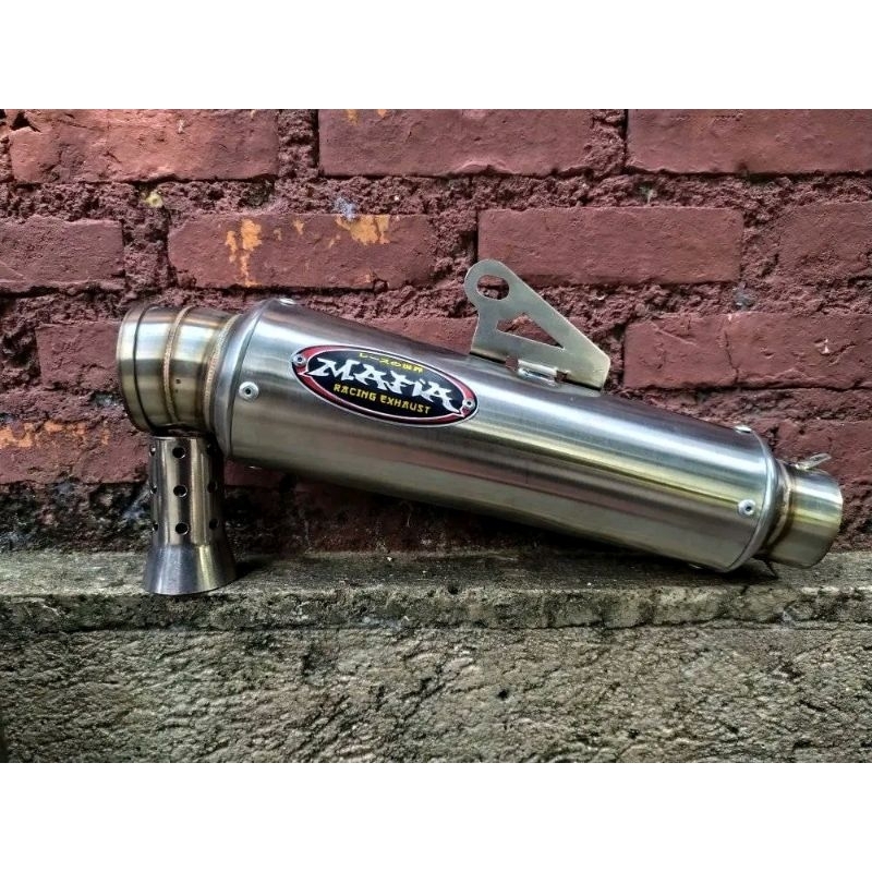 kenalpot MAFIA ORIGINAL panjang 25cm model Gp5 Breket paten