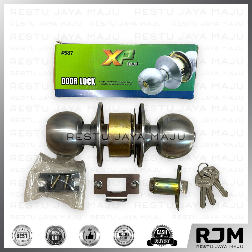XP TOOL Kunci Bulat 587 8000 Handle Stainless Tarikan Pegangan Pintu WC rj