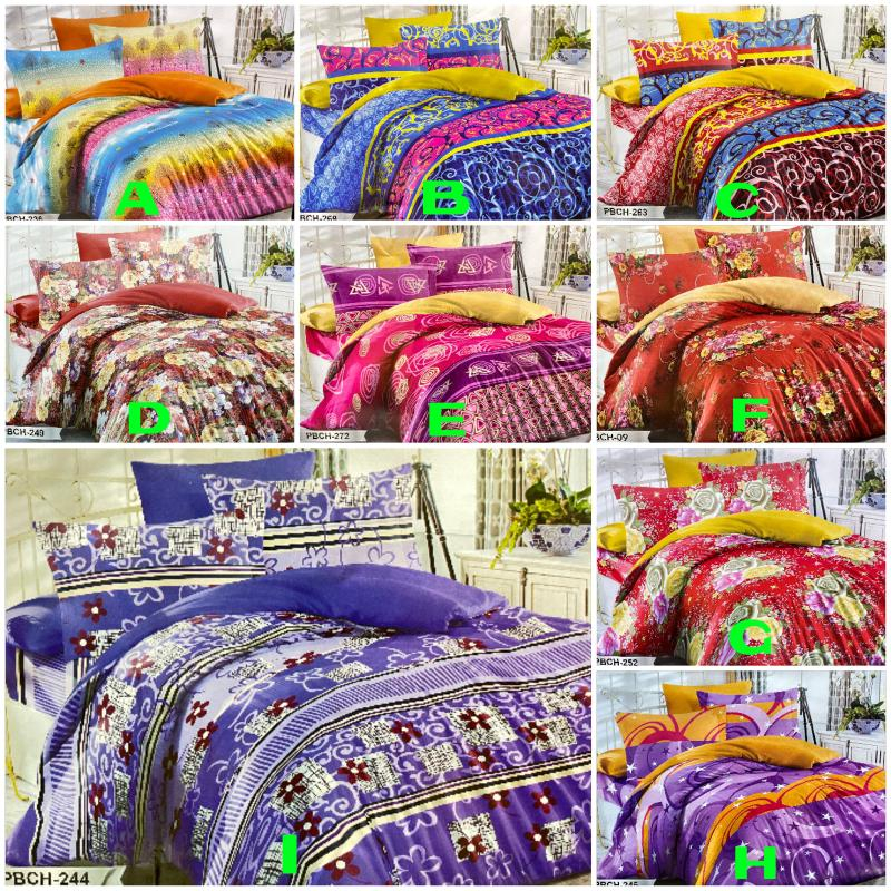 Sprei Murah Motif Kembang dan Abstrak Ukuran 180 x 200