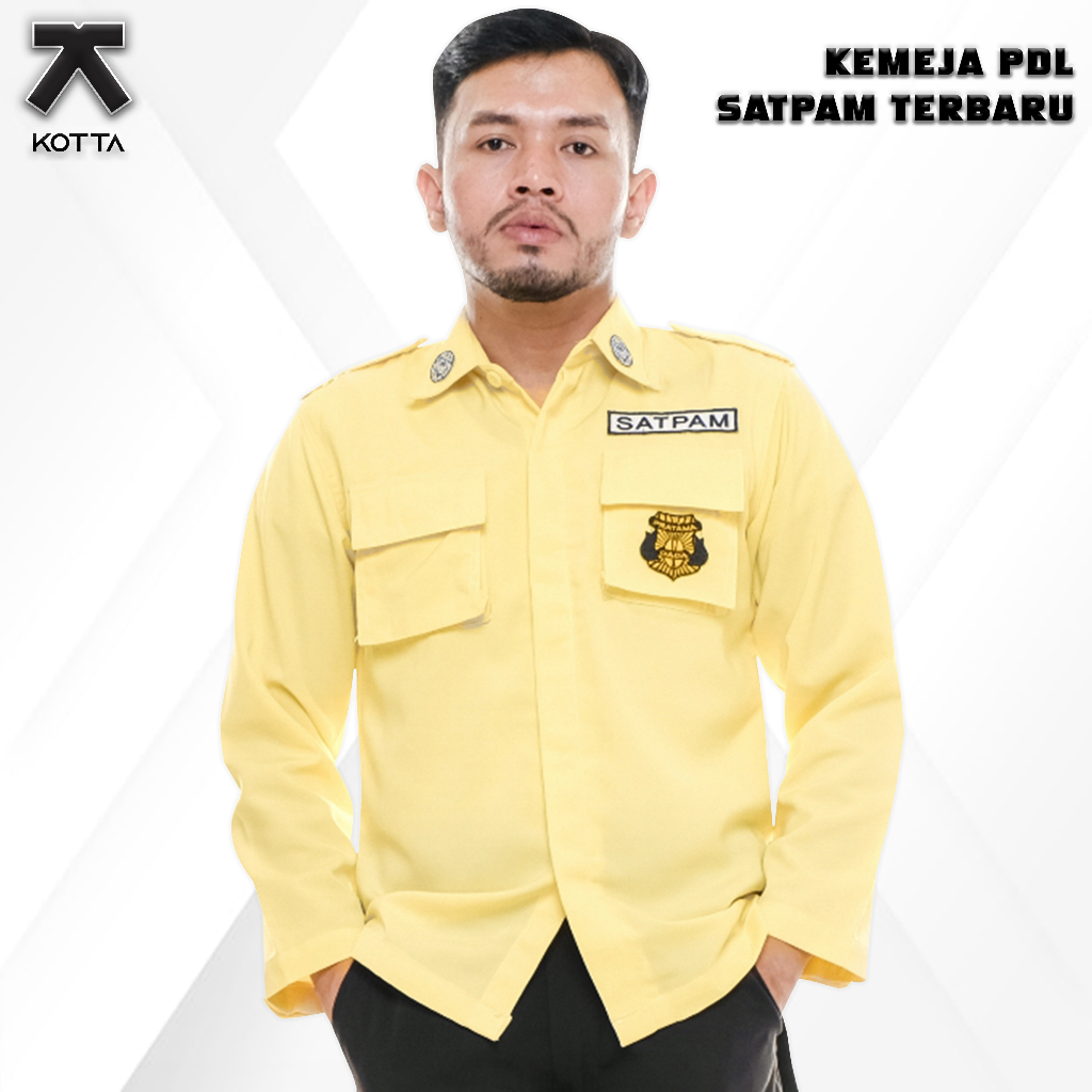 BAJU PDL SATPAM TERBARU KREM - KEMEJA PDL SATPAM KREM - KEMEJA PDL SATPAM 2022