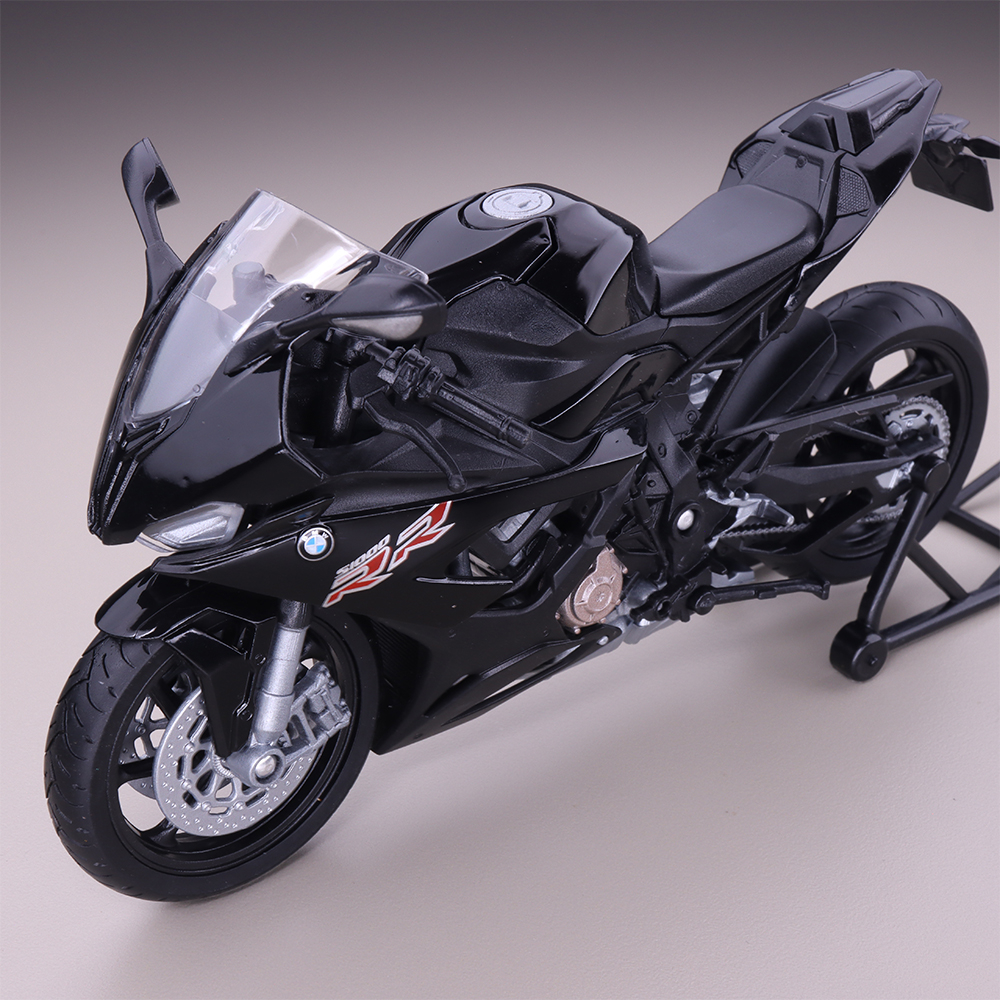 Miniatur Motor Welly 2021 BMW S1000RR Black Diecast Skala 1:12 Mainan Koleksi