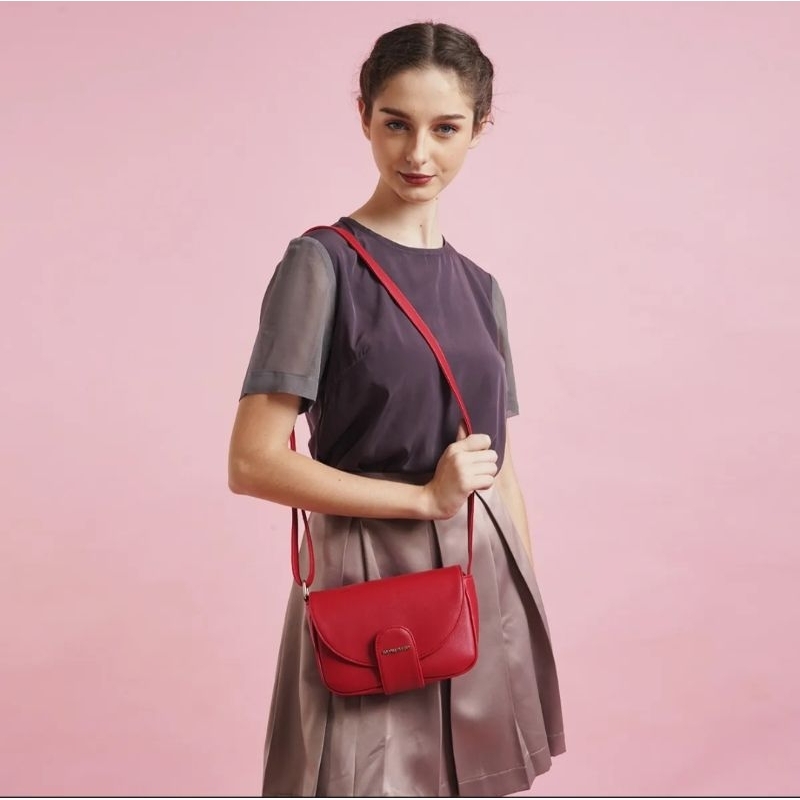 Promo Tas Selempang Wanita BEYZIA RED Sophie Martin Ori