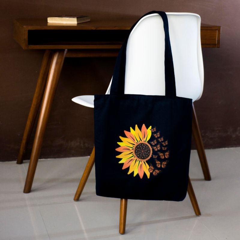 Mmo sport Tote Bag Canvas Premium Series Pria Wanita Simple Aesthetic