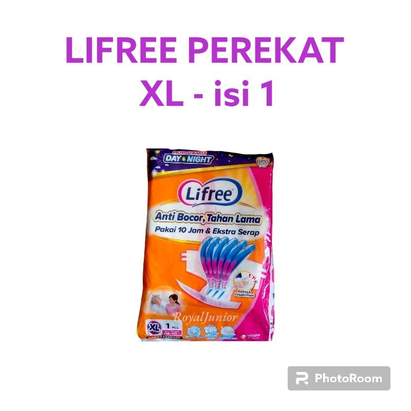 (PEREKAT) Lifree Popok Dewasa Lansia Ibu Melahirkan Rencengan Satuan Cegah Bocor Tahan Lama Ukuran M/L/Xl