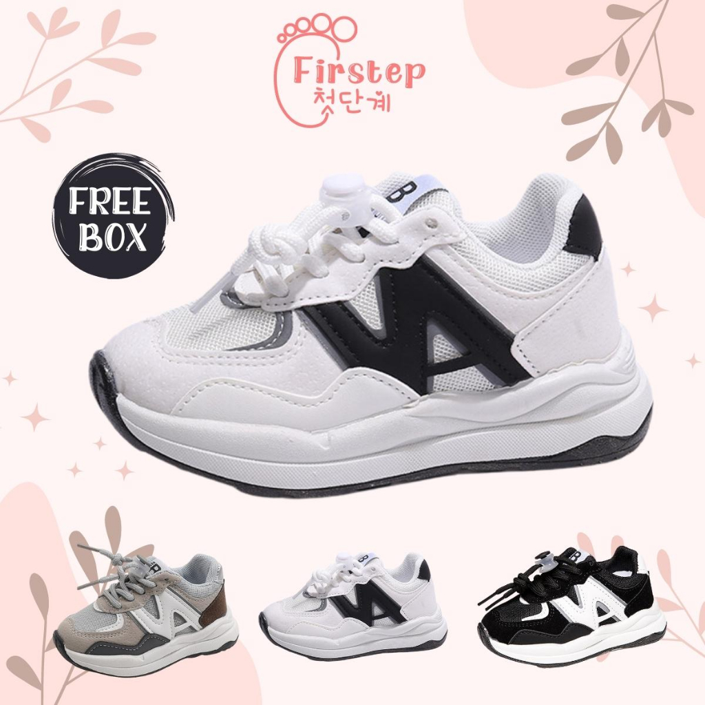 Sepatu Anak Perempuan Dan Laki Laki Import Sneaker Anak Usia 1-5 Tahun FS155