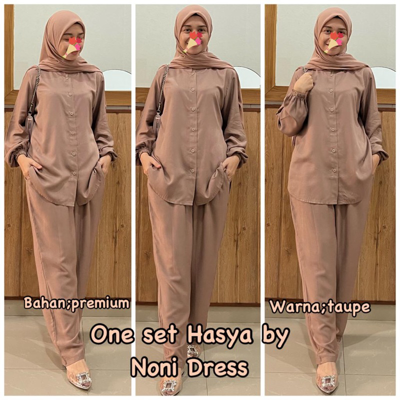 Daster Arab Noni HASYA One Set Twill Premium