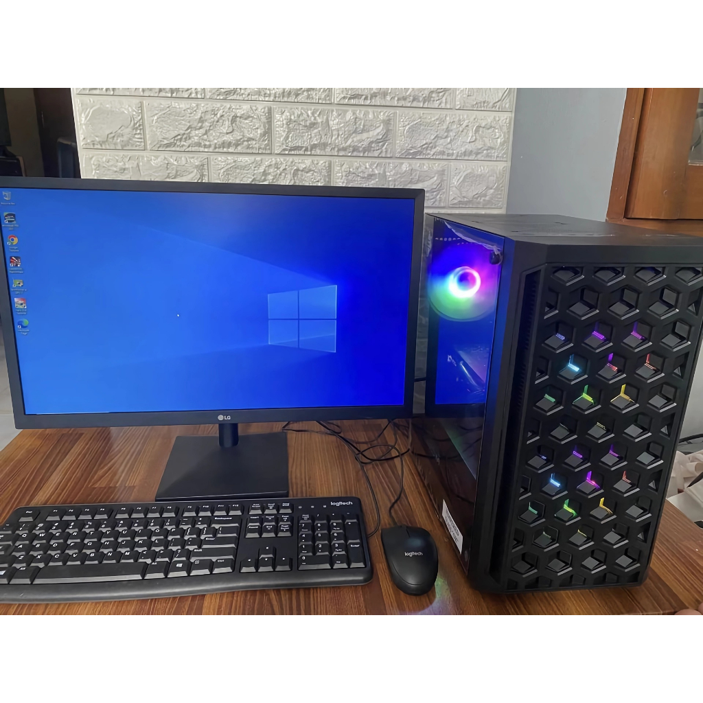 PC GAMING CORE I5 RAM 16GB VGA 4GB DDR5 SSD HDD MONITOR 22 INCH FULL SET