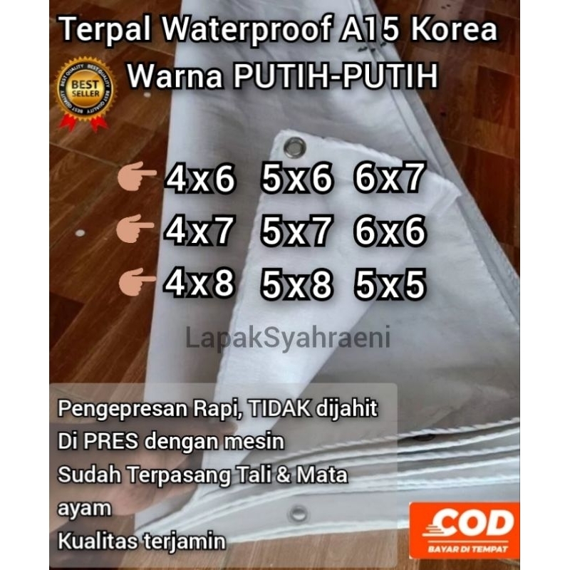 terpal Waterproof type A15 terpal 4x7 4x8 5x6 5x7 terpal tenda terpal truk terpal pickup terpal serb