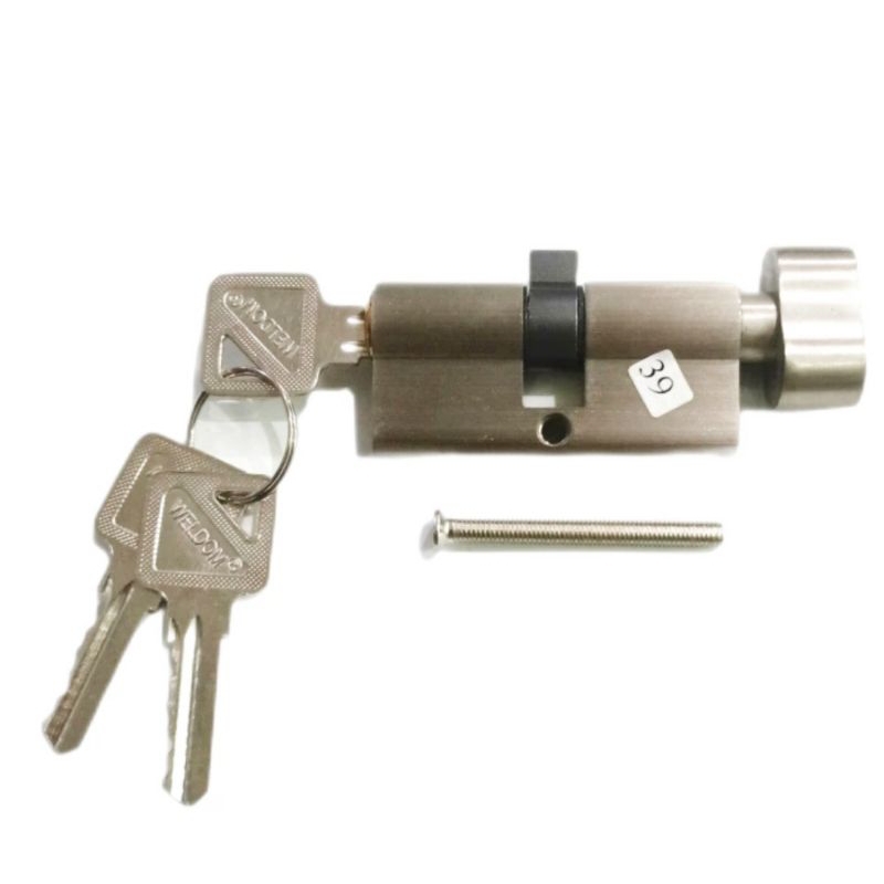 Cylinder Kunci Putar Knob 65mm+Anak Kunci 3pcs