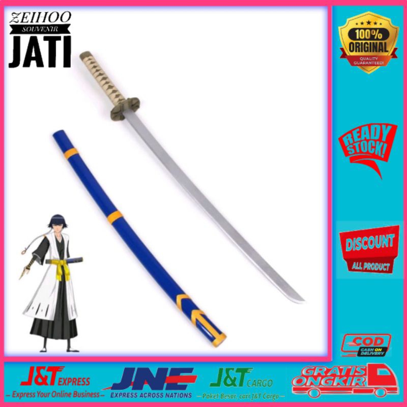 Katana kayu zanpakuto soi fon mainan cosplay