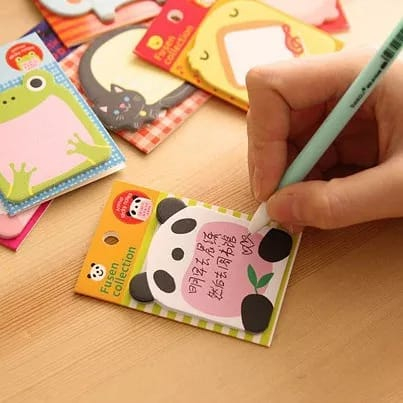 Sticky Notes Motif Hewan Memo Tempelan Kertas Catatan