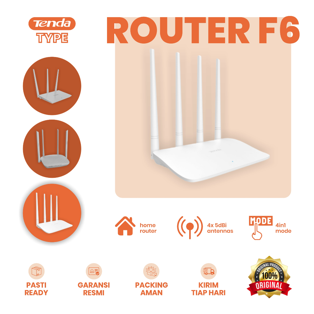 Tenda F3 F6 N300 F9 N600 3 Antenna 4 Antenna Wireless Router