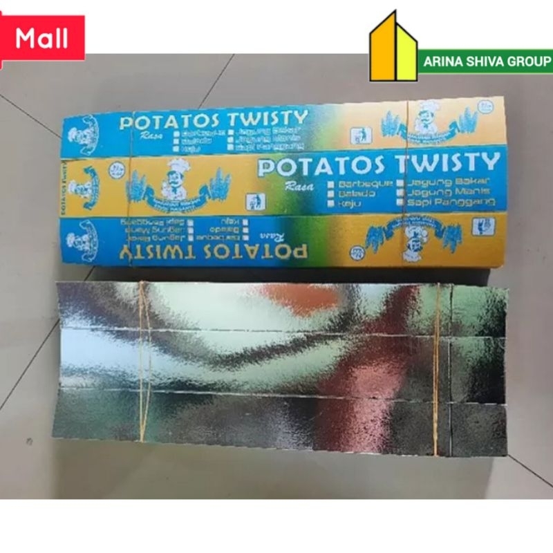 

100 LEMBAR KERTAS KENTANG ULIR BAHAN IVORY FOIL UKURAN 35 × 13 CM | KOTAK KENTANG SPIRAL | BOX KENTANG TORNADO | DUS KENTANG ULIR/SPIRAL HIGH QUALITY | ARINA SHIVA GROUP 4251