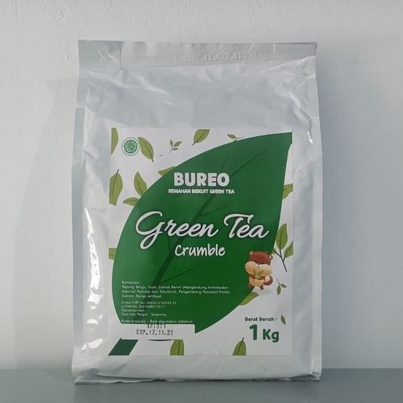 

BUREO GREENTEA CRUMB (KASAR) 1KG,REMAHAN BISCUIT TANPA CREAM U/ TOPPING