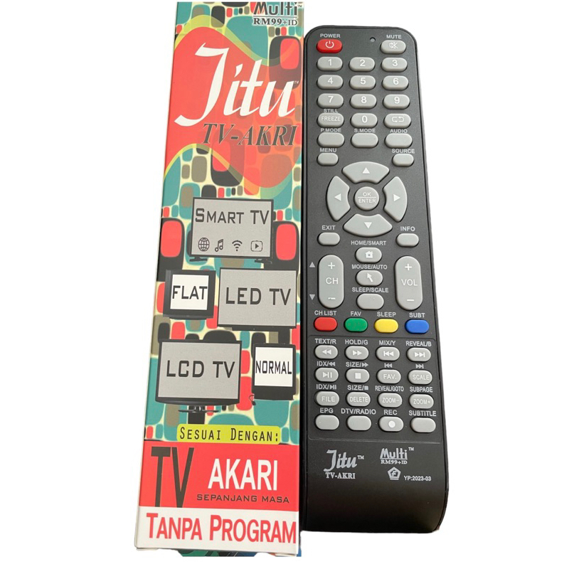 REMOTE SMART TV LED LCD FLAT BERBAGAI MERK TANPA PROGRAM LANGSUNG PAKAI JITU