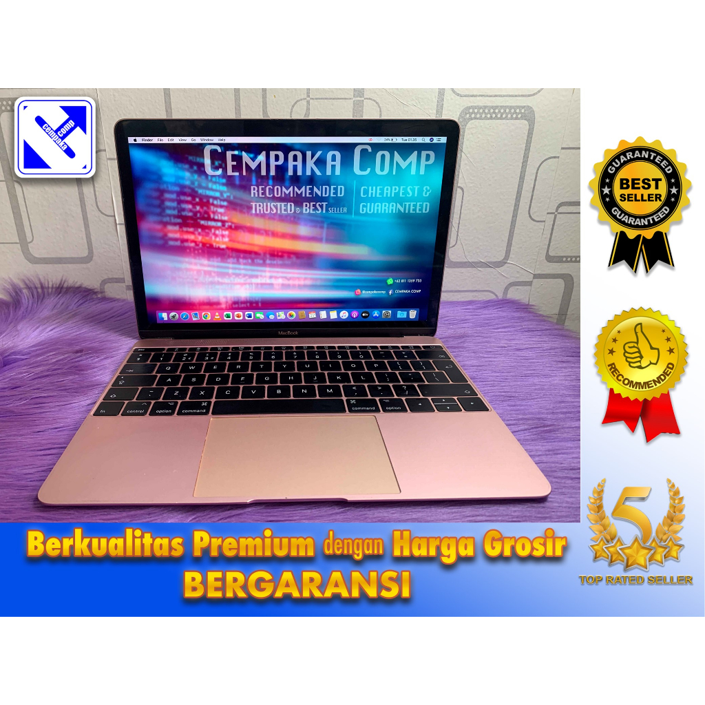 Macbook Retina 2017 12in Core i5 8GB SSD 512GB