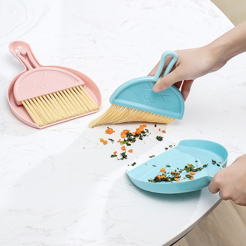 (clashop) Sapu &amp; Pengki Mini Set Dustpan Bahan Tebal