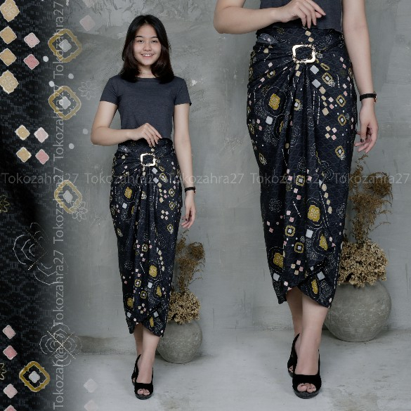 Rok Remple Batik Pinggang Karet Jumbo Kondangan MOTIF PK