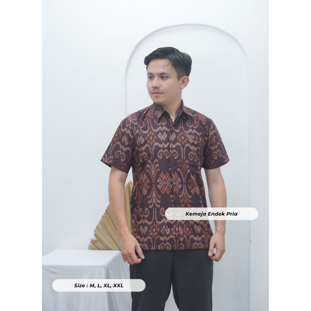 baju kemeja endek pria