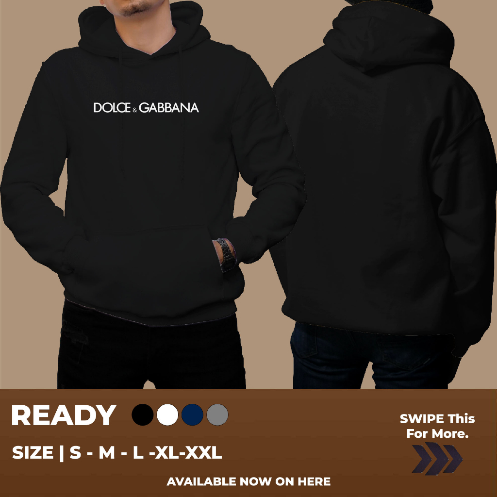 HOODIE Dolce & Gabbana Logo KEREN BANGET UNTUK PRIA