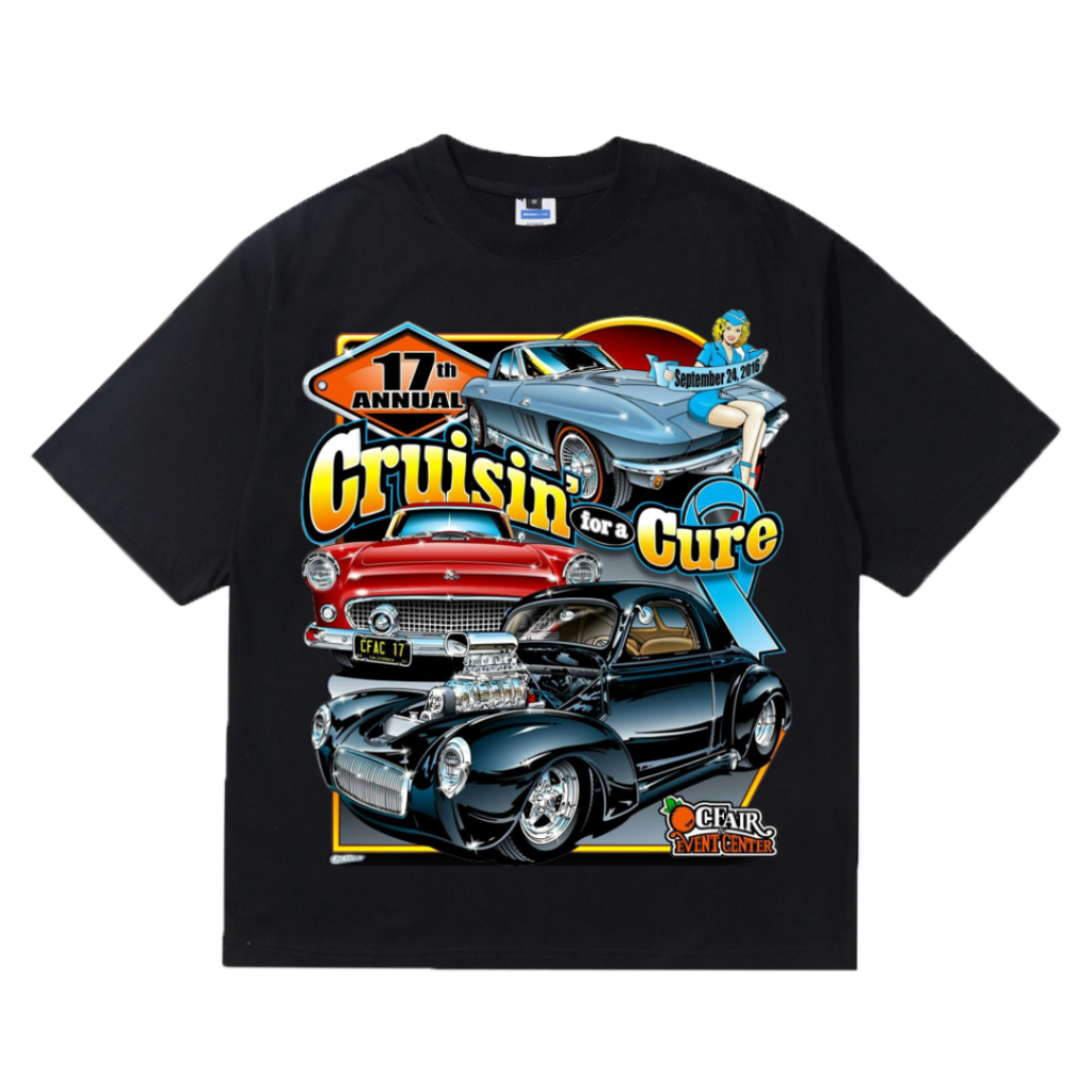 Kaos Nascar Cruisin Cure | Kaos Nascar Vintage | Kaos Nascar Oversize | Kaos Vintage Oversize | Kaos