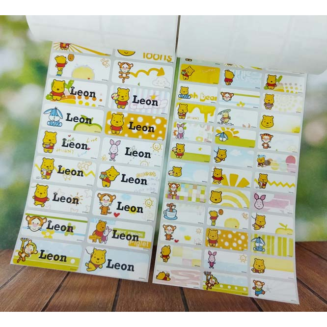 

Label Nama Import Waterproof CUTIES POOH