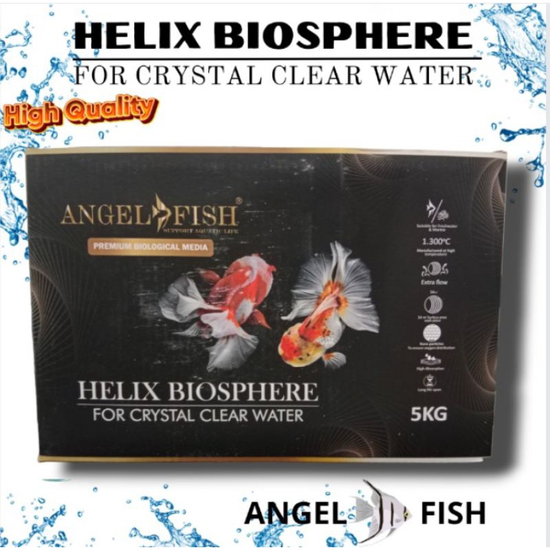 Media Filter Kolam Aquarium ANGEL FISH HELIX BIOSPHERE 5KG