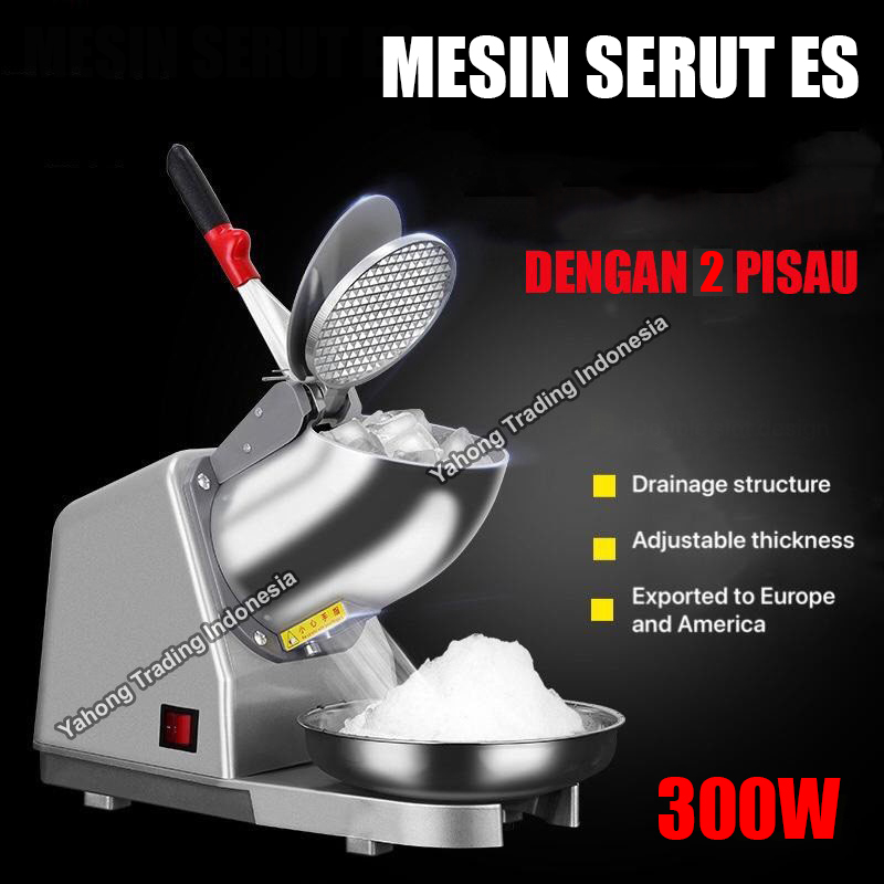 Mesin Serut Es Batu Listrik Ice Smashing Machine 2 Mata Pisau