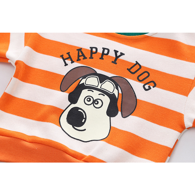 Setelan lengan panjang Baju anak laki-laki MOTIF HAPPY DOG untuk baby boy usia 6 bulan - 5 tahun