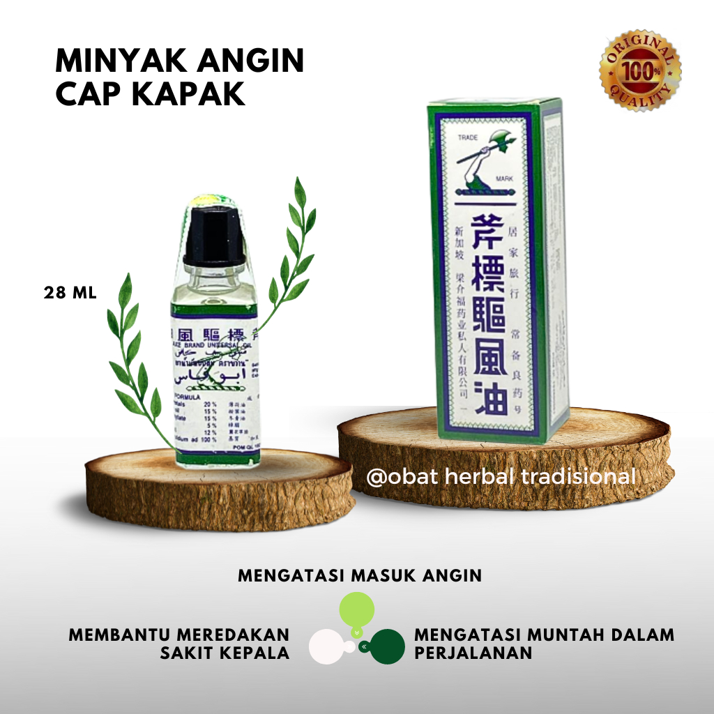 Minyak Angin Cap Kapak - Isi 56ml, 28ml