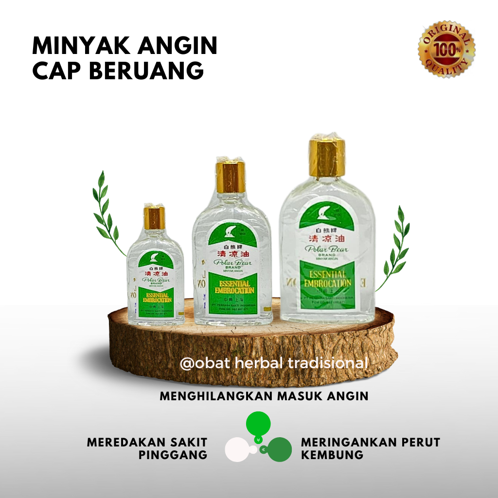 POLAR BEAR MINYAK BERUANG - MINYAK ANGIN CAP BERUANG - MINYAK POLAR BEAR 27 cc 18 cc 8 cc ORIGINAL