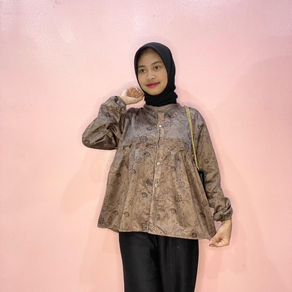 RD FASHION - SILK VERSA BLOUSE ATASAN WANITA