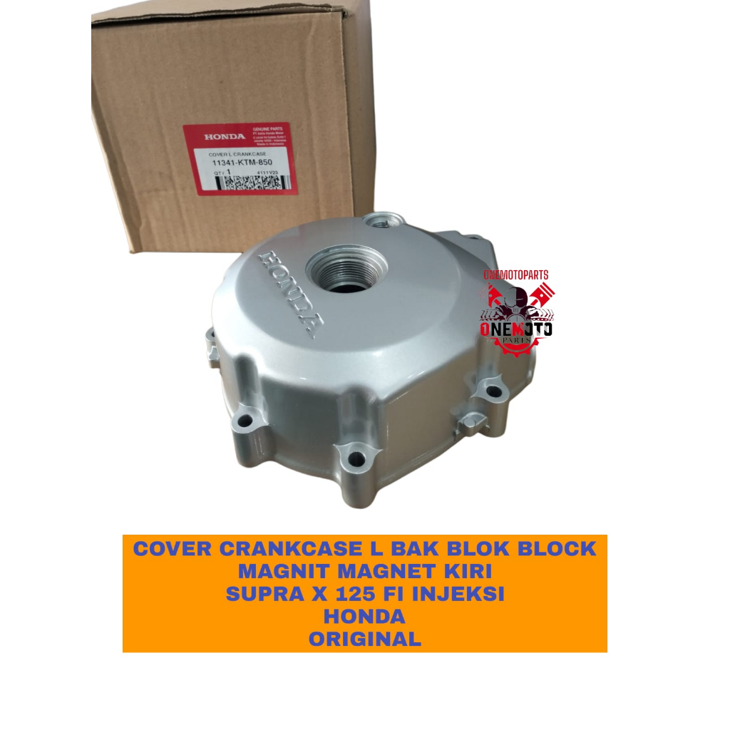 COVER CRANKCASE L BAK BLOK BLOCK MAGNIT MAGNET KIRI SUPRA X 125 FI INJEKSI 11341KTM850