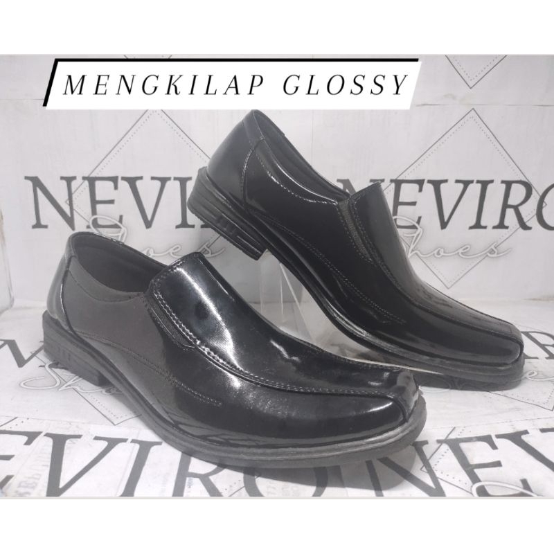 (812) SEPATU PANTOFEL PRIA SEPATU PANTOPEL BAHAN DOFF DAN MENGKILAP