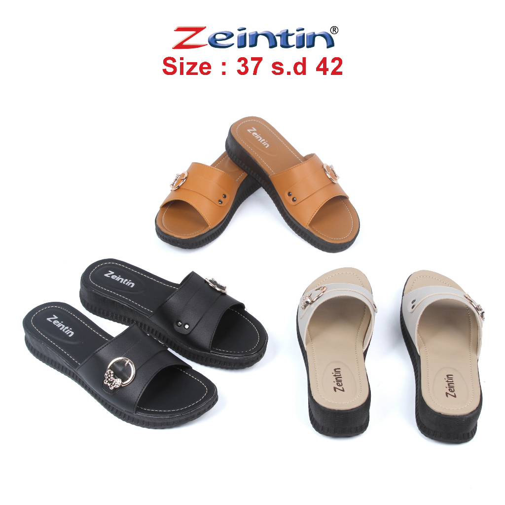 Zeintin - Sandal Wanita | Sandal  Slip On Jepit | Sandal Wanita Wedges Model Baru Original Zeintin HP