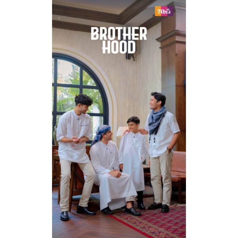 Koko Putih Nibras Seragam Couple Keluarga Brotherhood Series