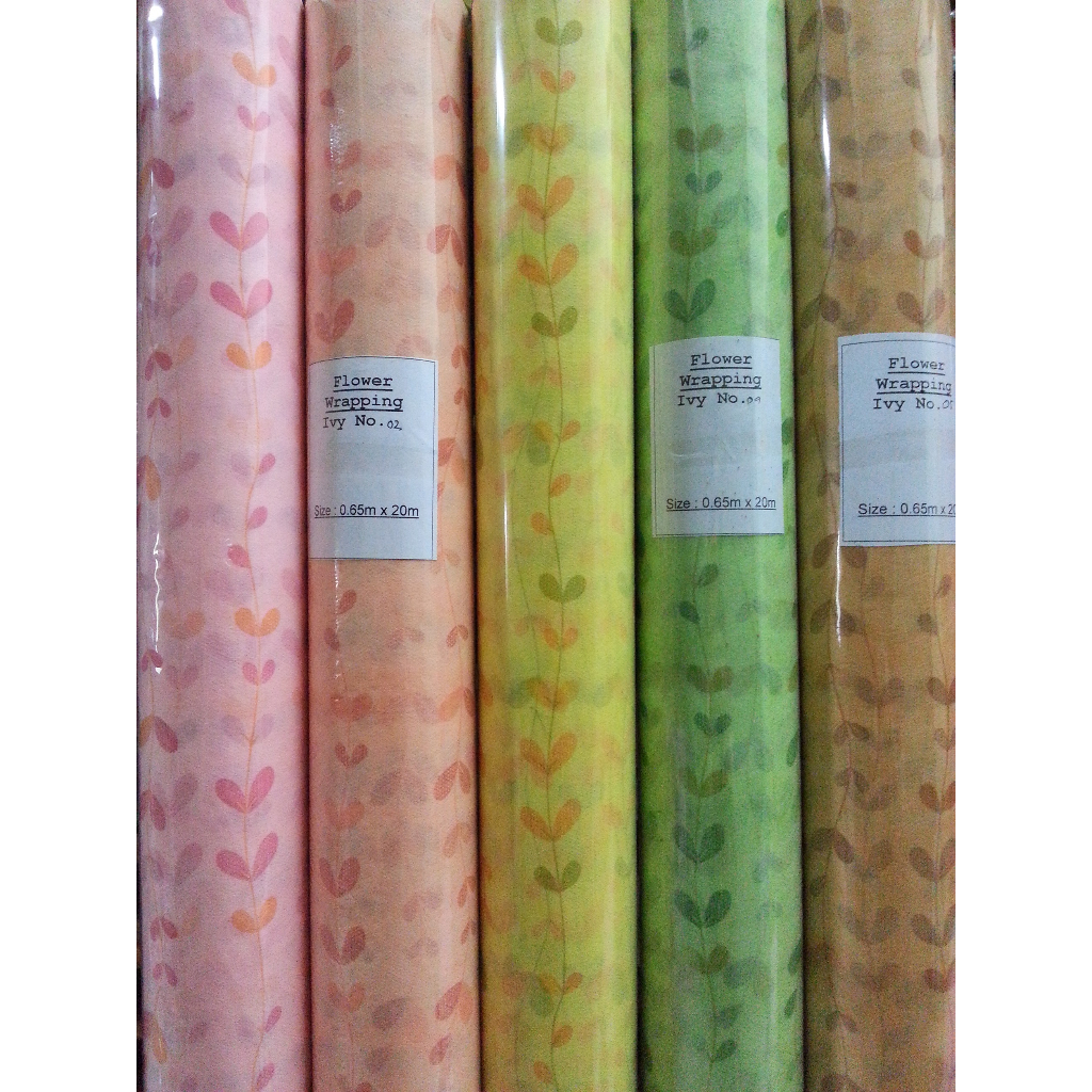 

TOKO ANQA-Kertas kado Tissue (flower wrapping) motif IVY