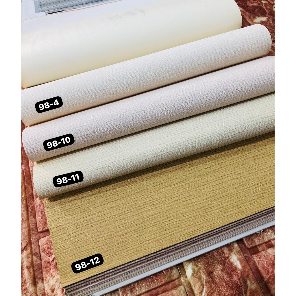 WALLPAPER DINDING POLOS PROYEK KANTOR SOFT CREAM BIRU NEWWALL
