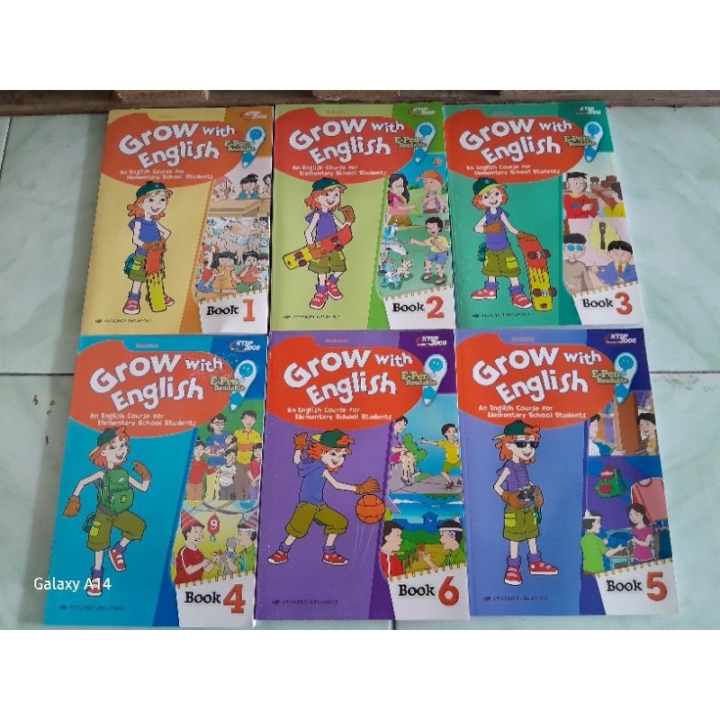 BUKU GROW WITH ENGLISH SD KELAS 1-6 KTSP 2006 ERLANGGA ORIGINAL