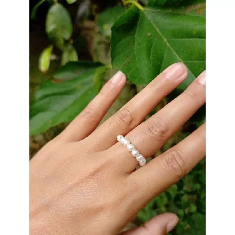 CC-CINCIN MUTIARA IDOL KPOP KOREA | CINCIN MUTIARA KECIL PUTIH | CINCIN MANIK FASHION | CINCIN MANIK