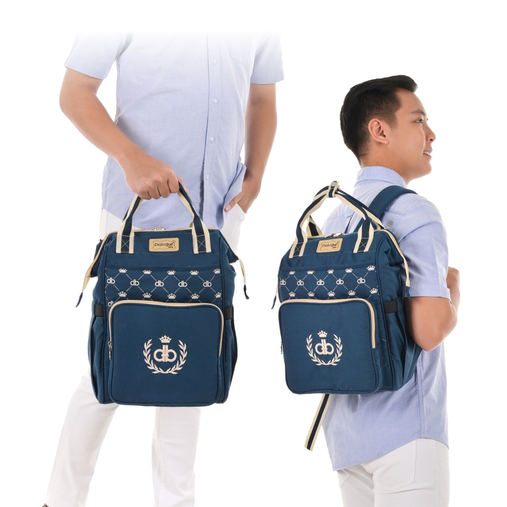 Dialogue BackPack Diaper Bag 3in1 Position Crown Series DGT7420 / Tas Perlengkapan Bayi