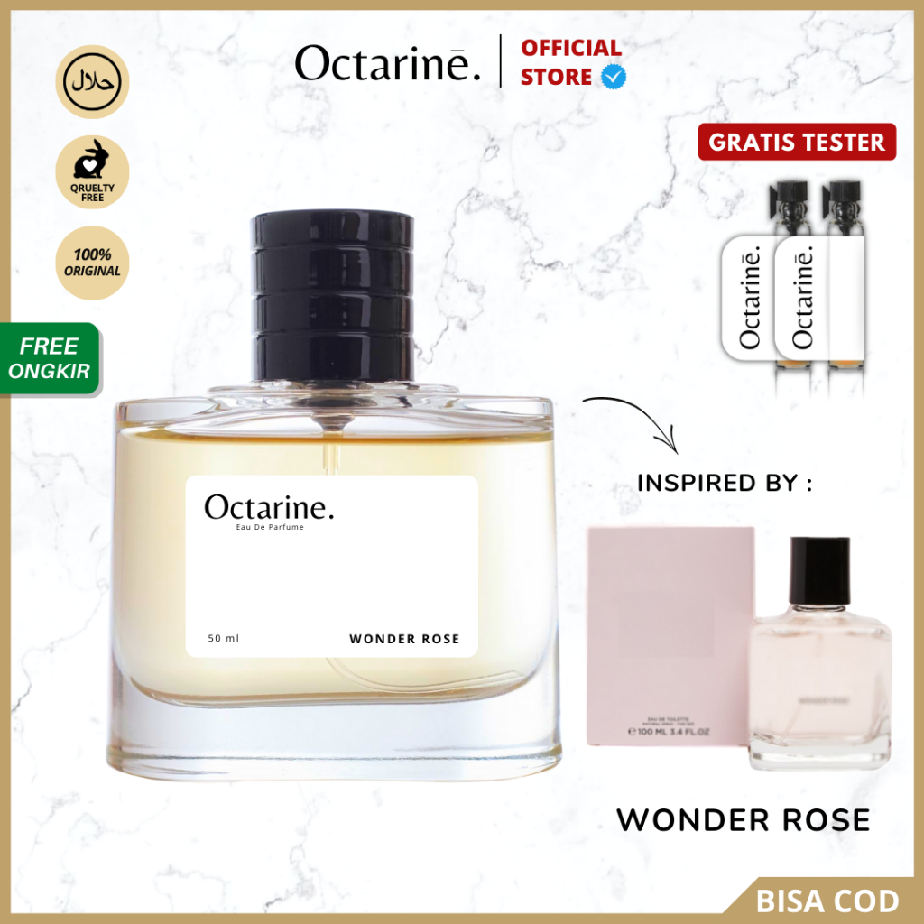 Octarine - Parfum Wanita Tahan Lama Aroma Fruity Fresh Inspired By WONDER ROSE | Parfume Perfume Farfum Minyak Wangi Cewek Cowok Murah Original