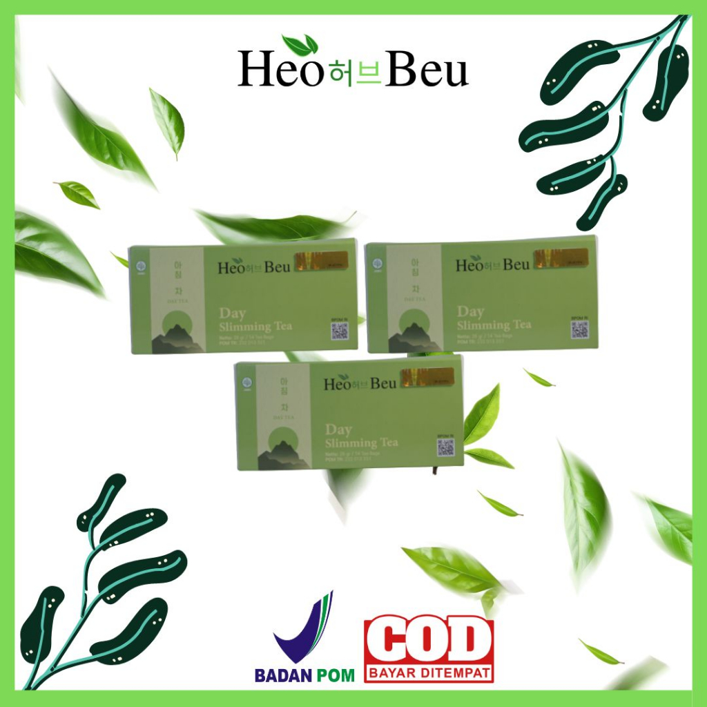 

PROMO (3 BOX TEH PAGI) HEOBEU TEH SLIMMING TEA PELANGSING DAY & NIGHT MENAHAN NAFSU MAKAN DAN PELANCAR BAB PENCERNAAN TUBUH KOREAN SLIMMING TEA BISA COD BPOM