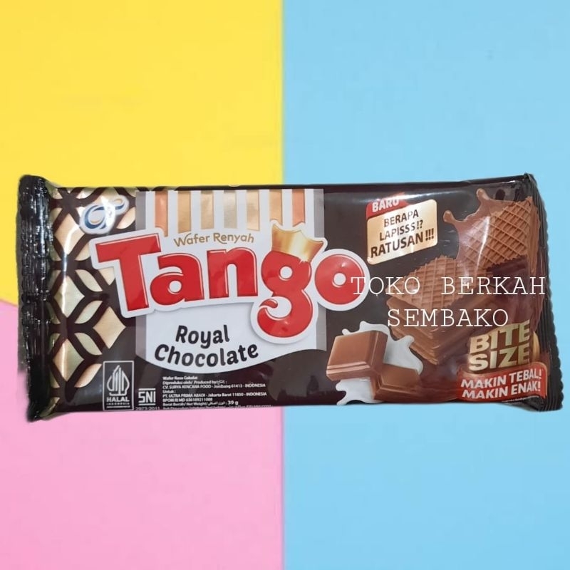 

Tango Wafer Royal Chocolate Bite Size Renyah 39gr -1 BUNGKUS