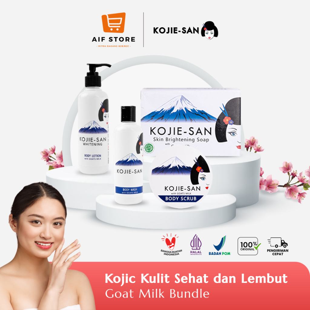 Kojie San Paket Kojic Kulit Sehat dan Lembut Goat Milk BPOM Original
