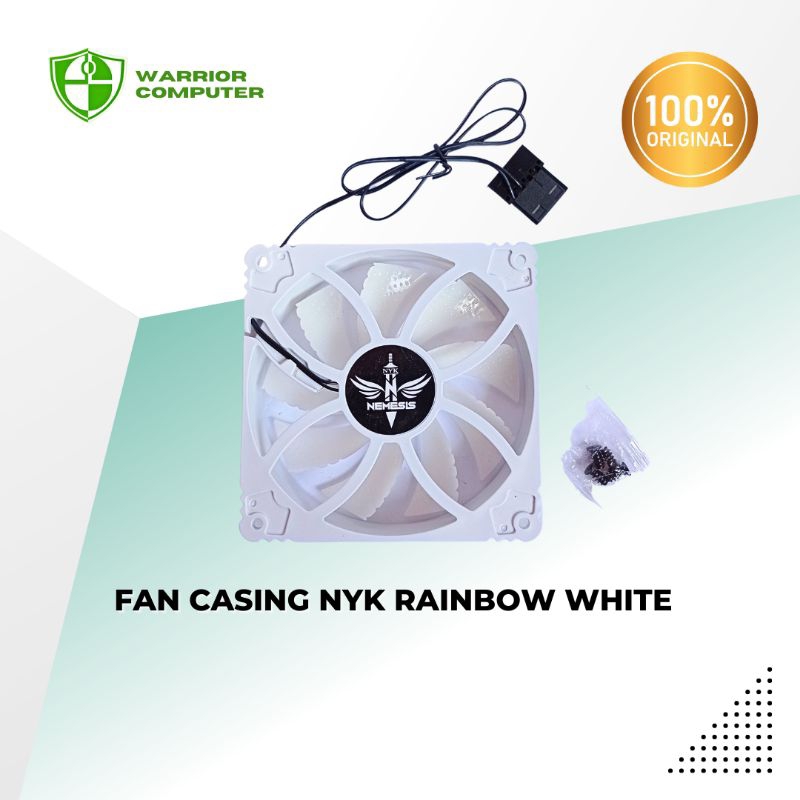 NYK NEMESIS RAINBOW WHITE FAN || NYK FAN || RGB FAN